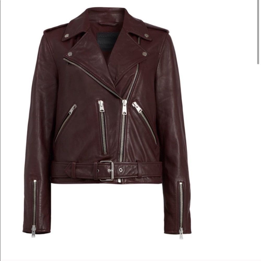 One day sale All Saints Balfren biker leather jacket